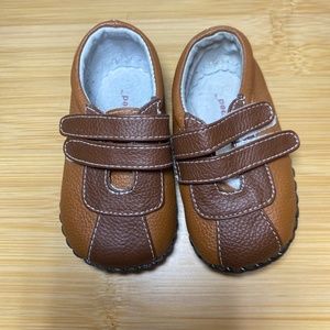 Pediped Leather Brown Loafer  Baby Shoe 6-12m